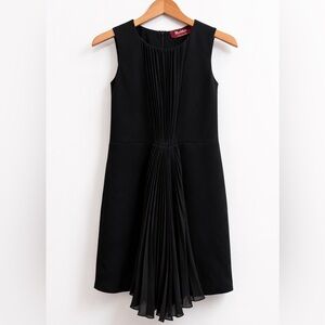 Max Mara Studio black chiffon sleeveless A-Line dress size Medium